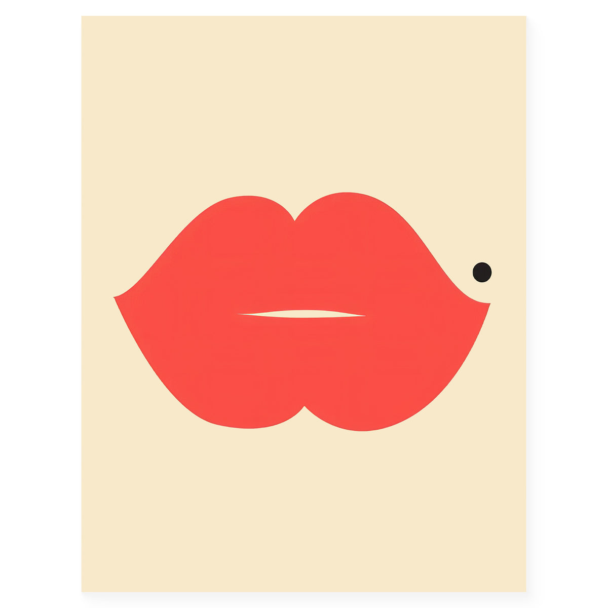 Nineteen Seventy Three Lips Greeting Card