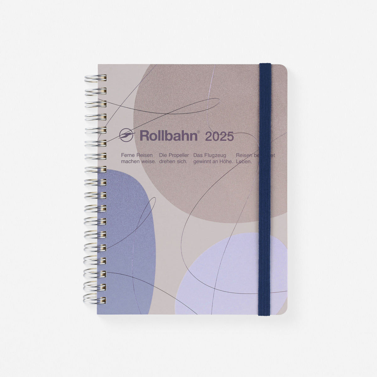 Delfonics Rollbahn 2025 Calando Monthly Planner Medium Or Large | 3 Colorways Neutral [Stainless Steel Binding] / Medium [4 x 5.25"]