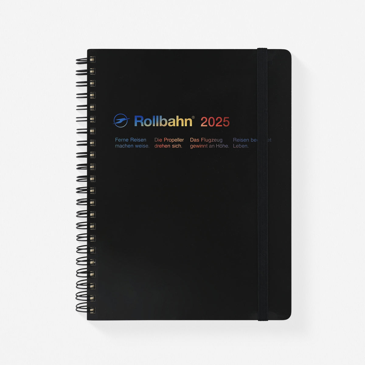 Delfonics Rollbahn 2025 Chance Monthly Planner Black | Large Or A5 