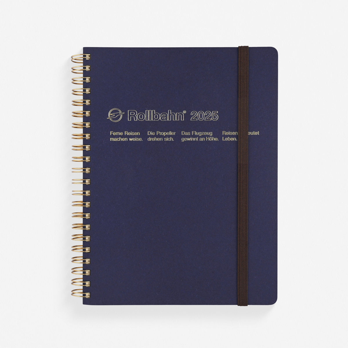 Delfonics Rollbahn 2025 Homme Monthly Planner Dark Blue | Large Or A5 