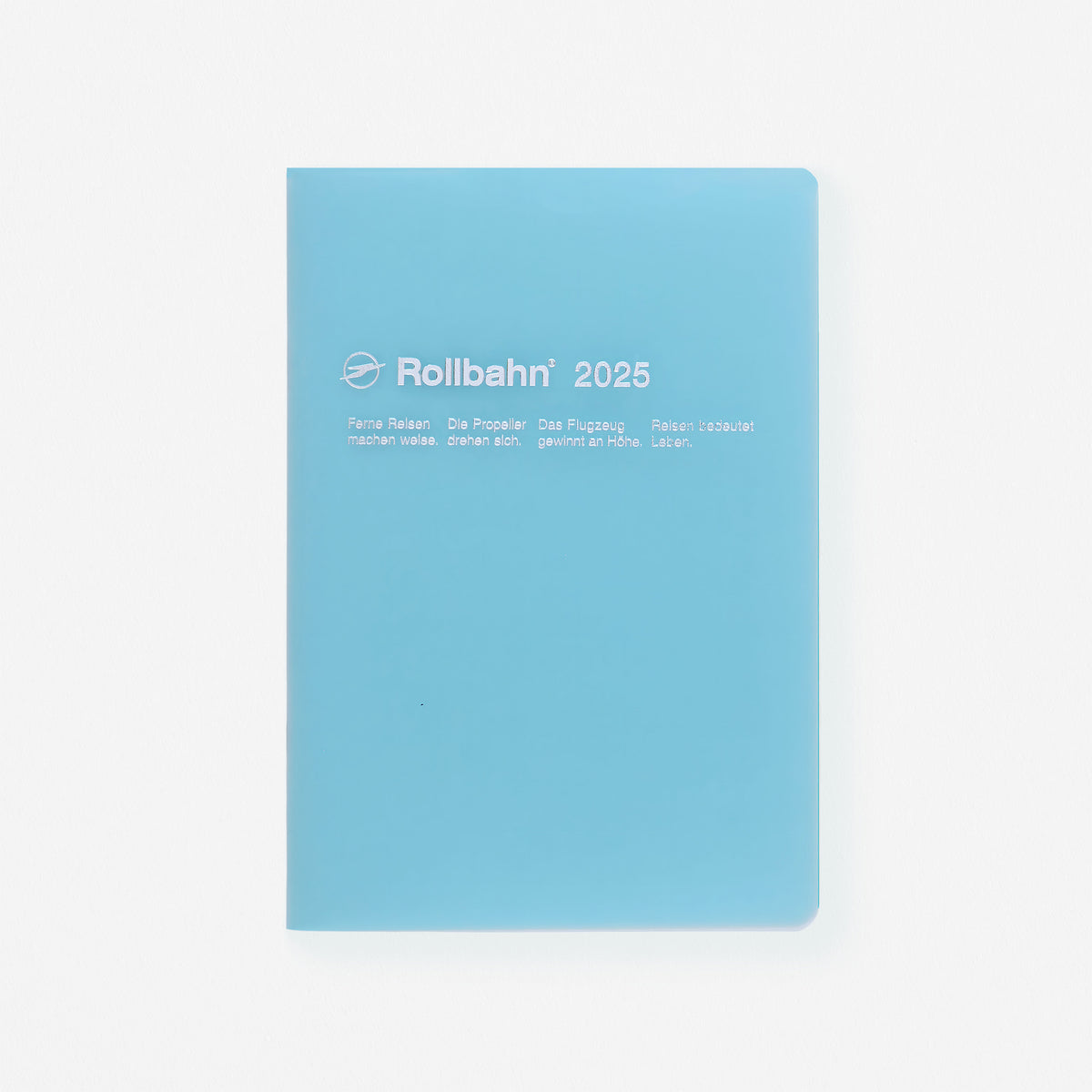 Delfonics Rollbahn 2025 Monthly Planner Notebook Clear B6 Or A5 | Clear Blue, Clear Or Clear Pink Clear Blue / B6 [5 x 7.125"]