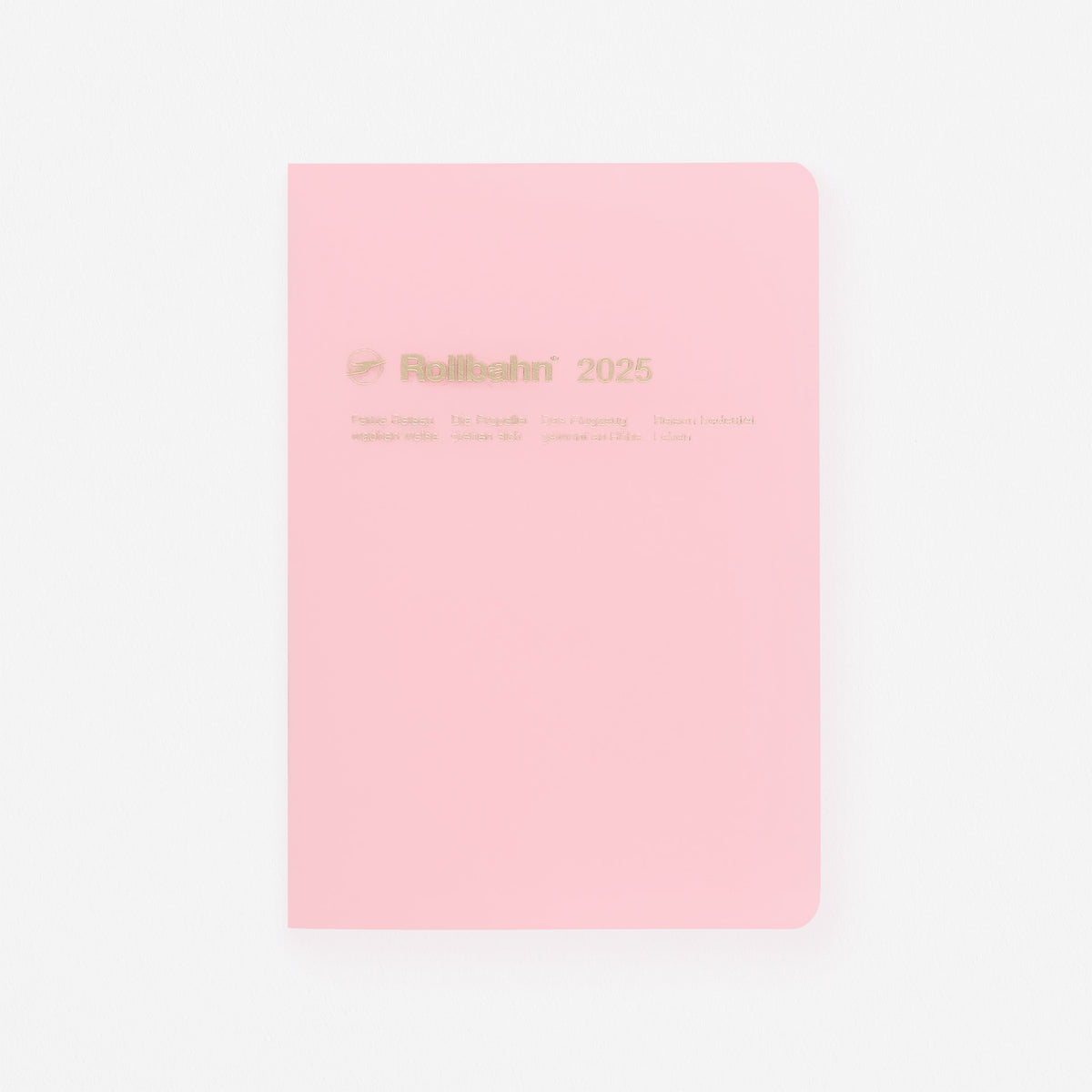 Delfonics Rollbahn 2025 Monthly Planner Notebook Clear B6 Or A5 | Clear Blue, Clear Or Clear Pink Clear Pink / B6 [5 x 7.125"]
