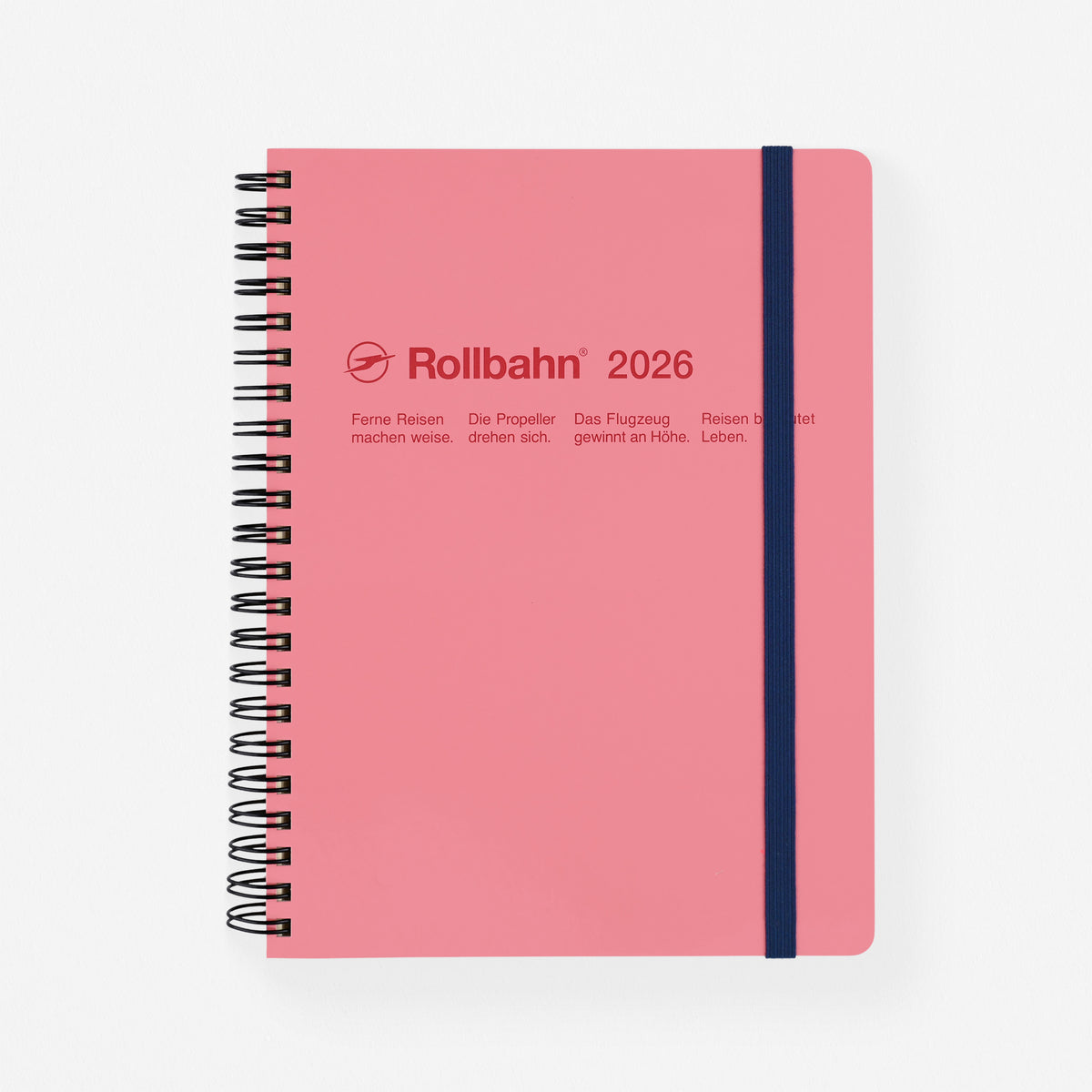 Delfonics Rollbahn 2026 Monthly Planner Pink | Large, A5 Or Extra Large