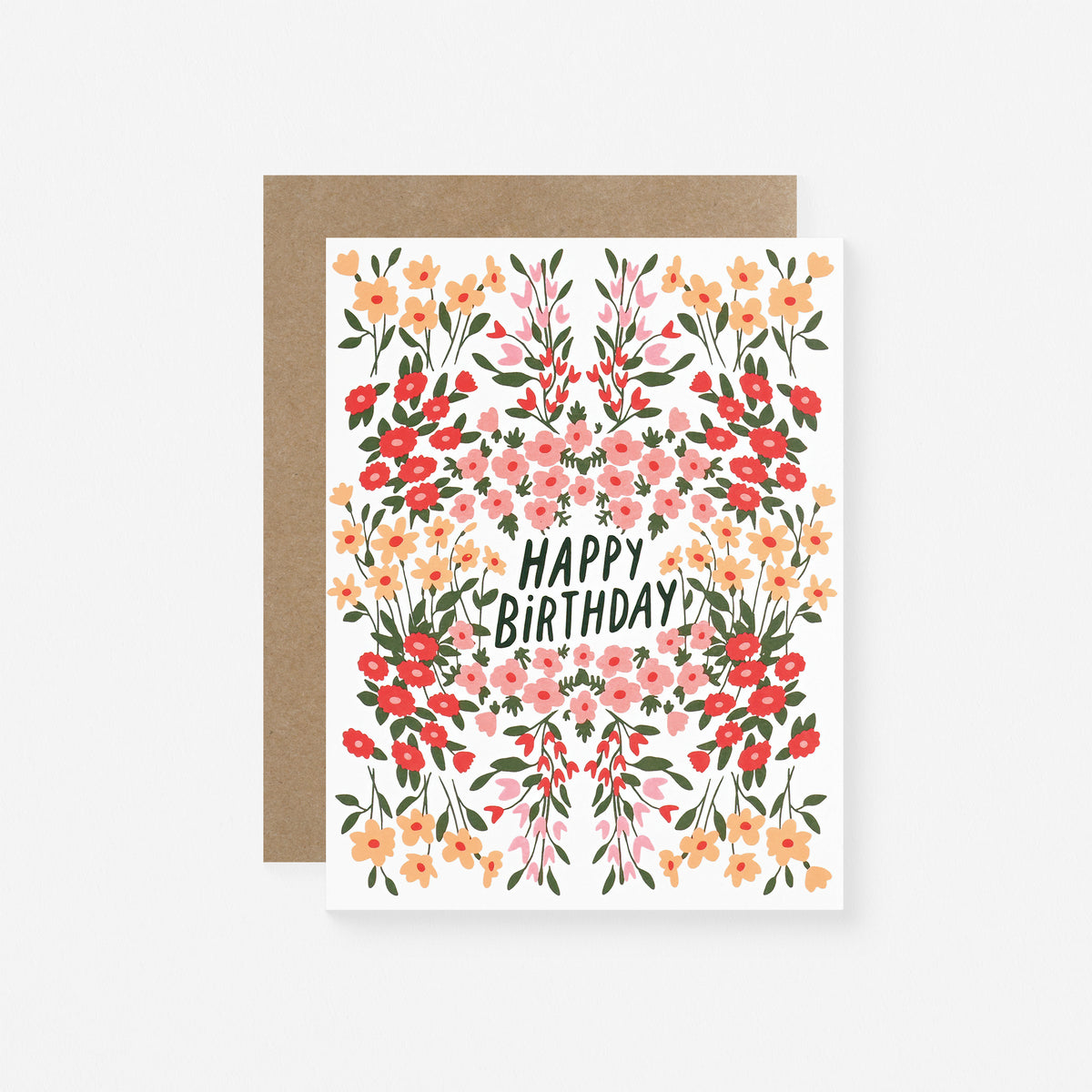 Hartland Cards Happy Birthday Scarlet Garden Birthday Card