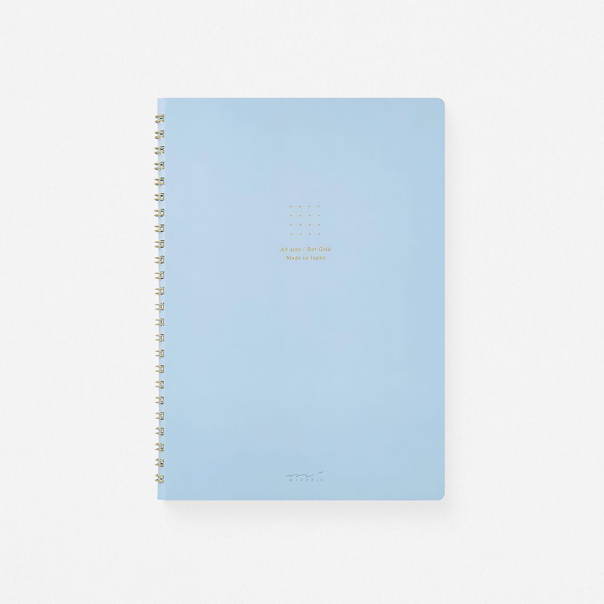 Midori Soft Color Dot Grid Ring Notebook Blue A5