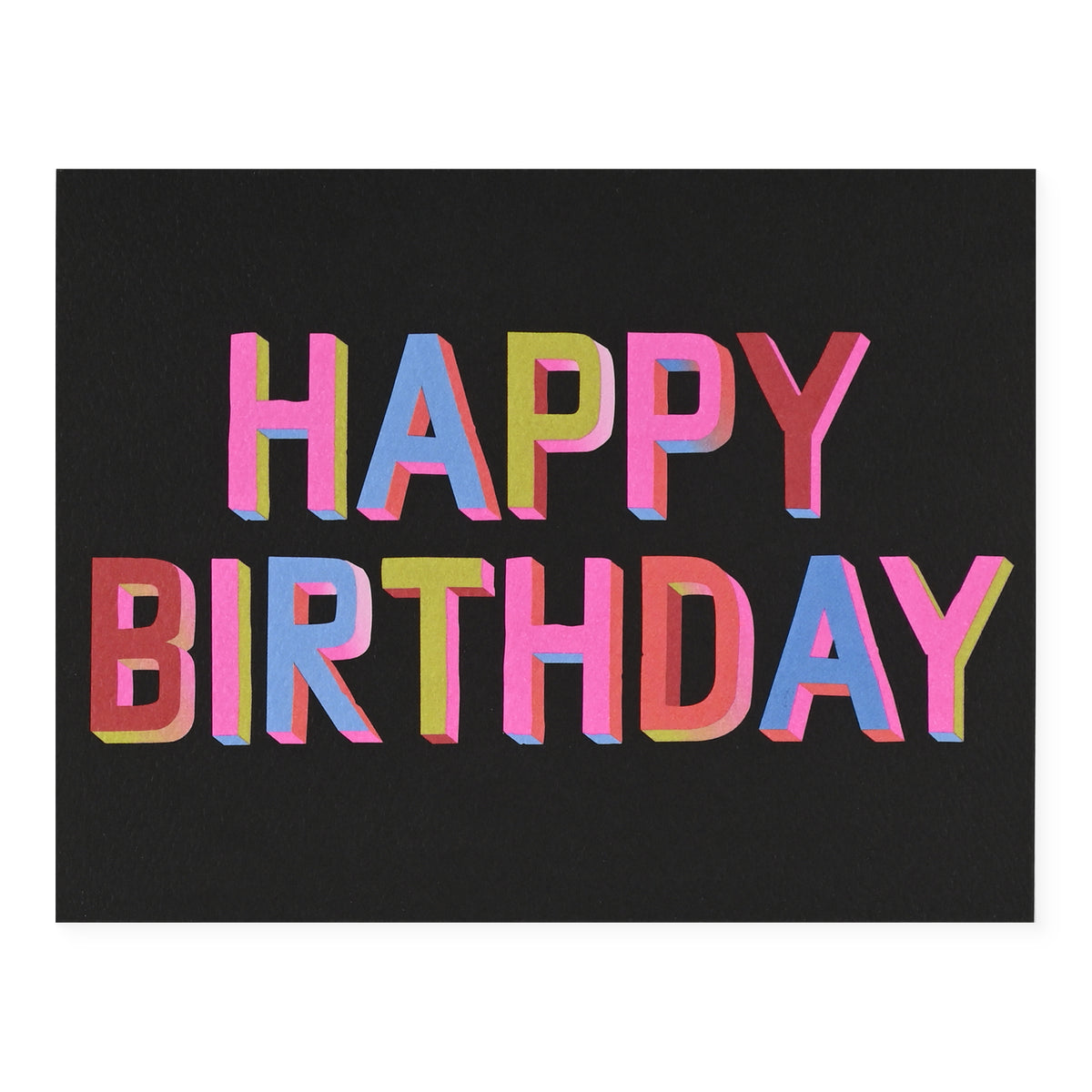 Banquet Workshop Happy Birthday 3D Brights Greeting Card