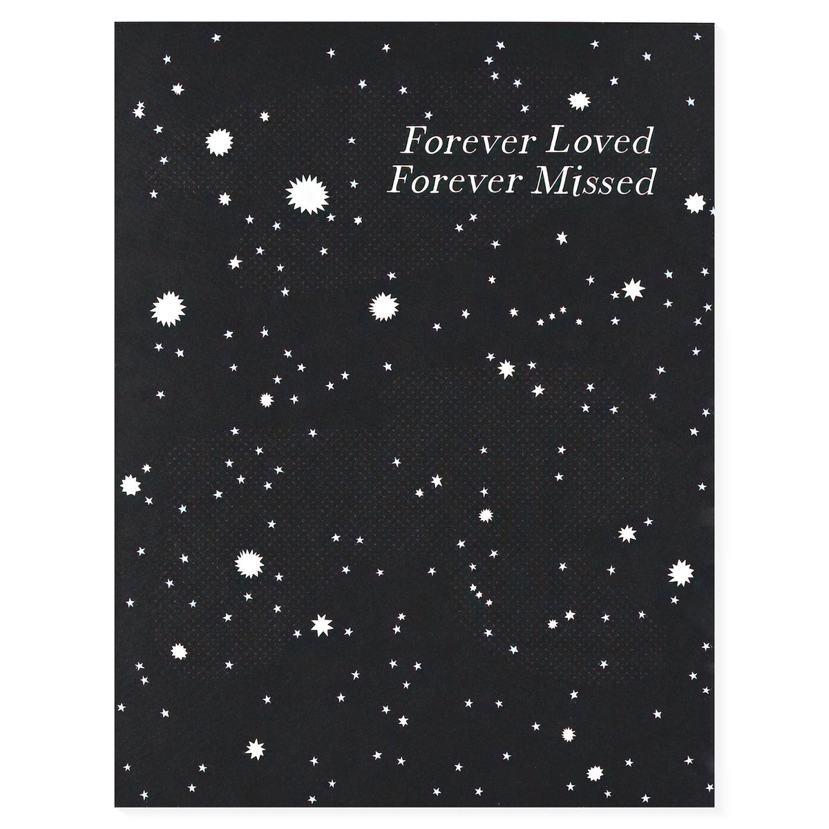 Banquet Workshop Forever Loved Forever Missed Sympathy Card 