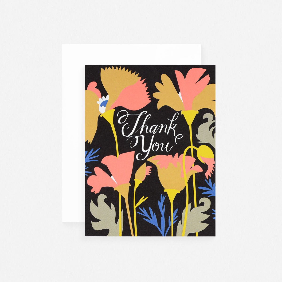 Banquet Workshop Wild California Poppies Thank You Card 
