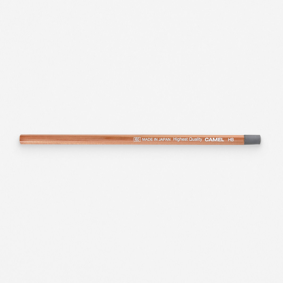 Camel Pencil Co. CA-P4 Natural Wood Pencil HB Grey Eraser 