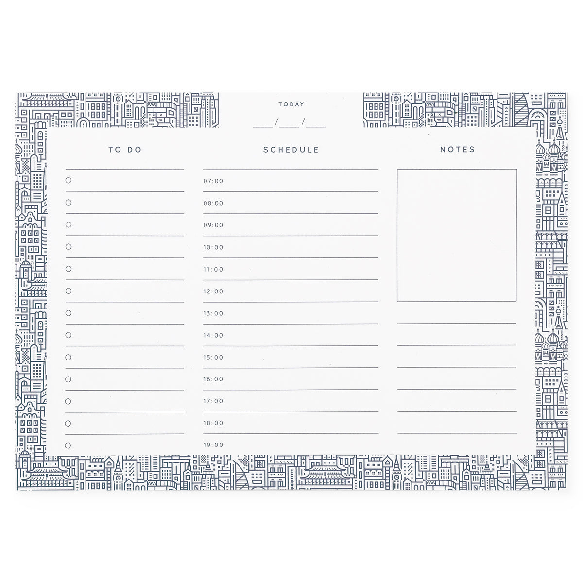 The City Works Hello World Daily Desk Planner Notepad 