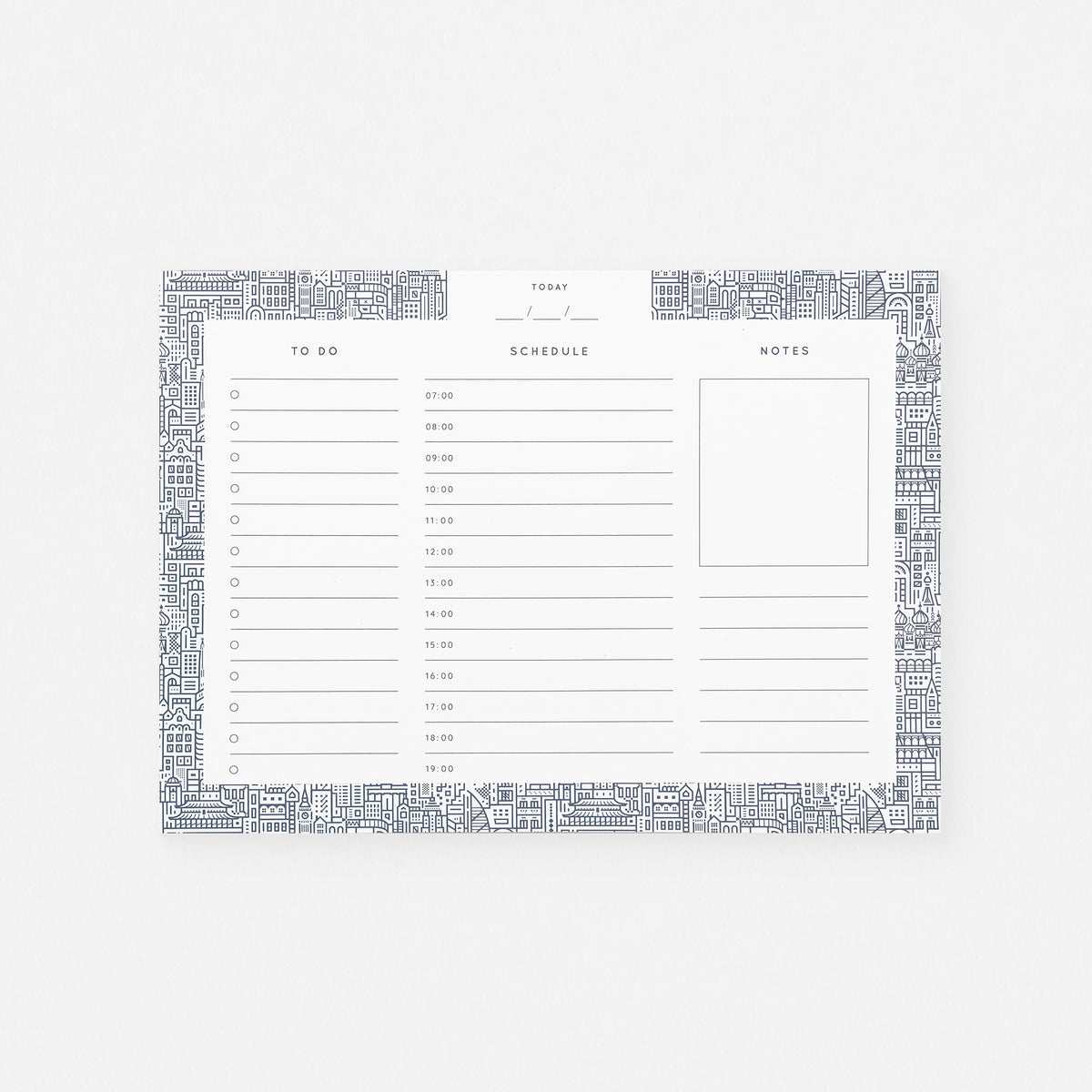 The City Works Hello World Daily Desk Planner Notepad 