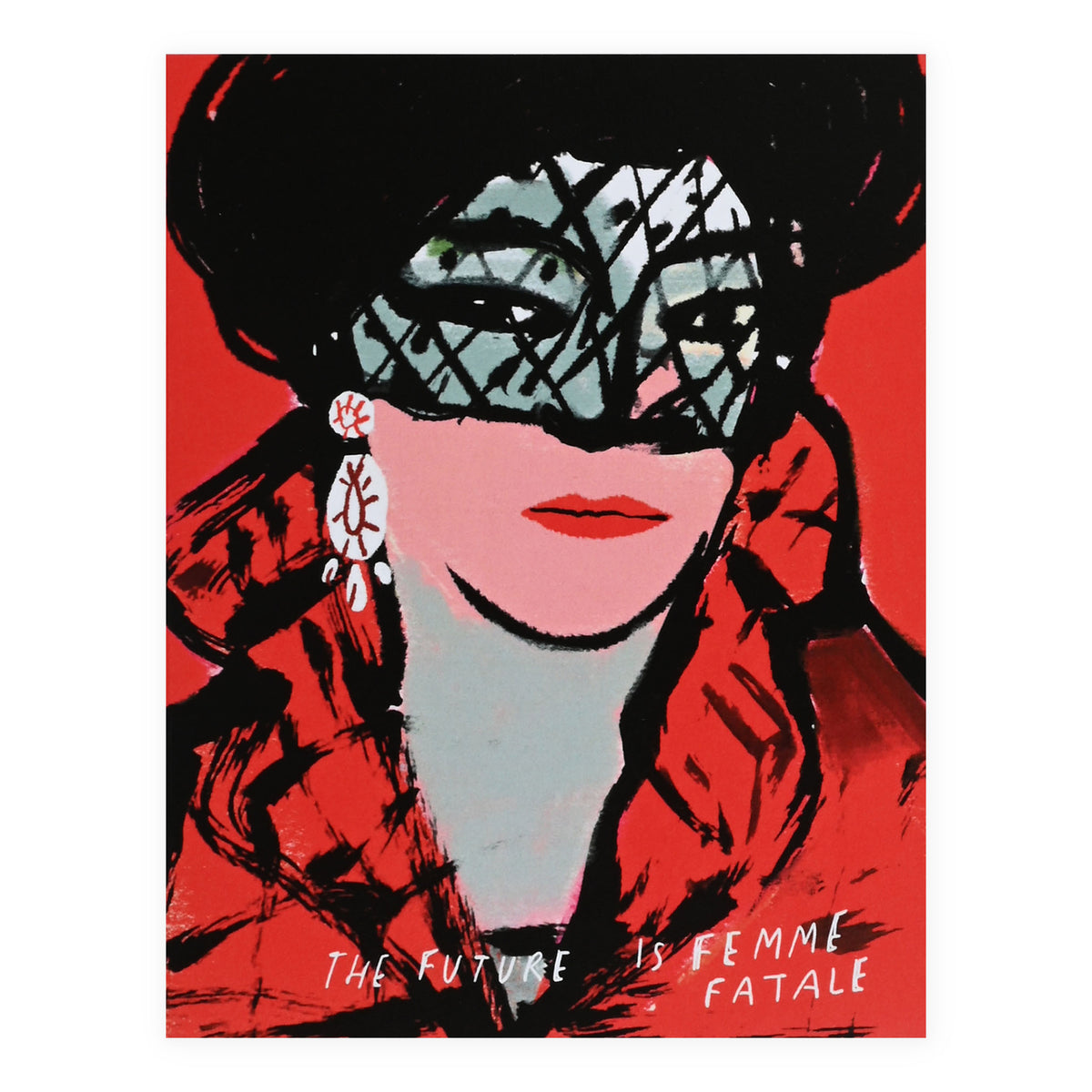Colleen Harrington The Future Is Femme Fatale Greeting Card