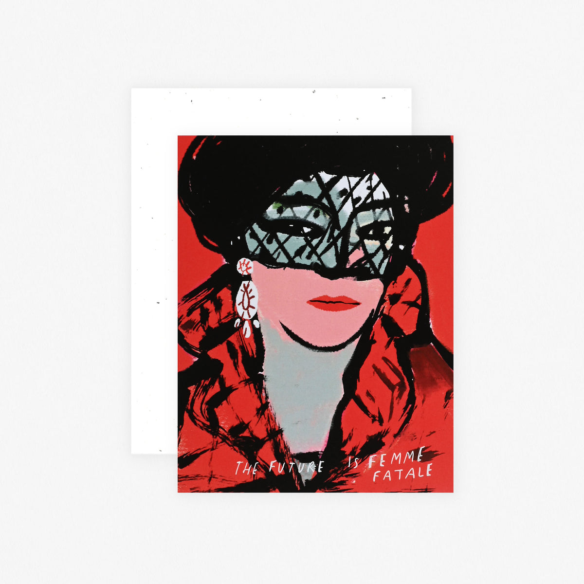 Colleen Harrington The Future Is Femme Fatale Greeting Card