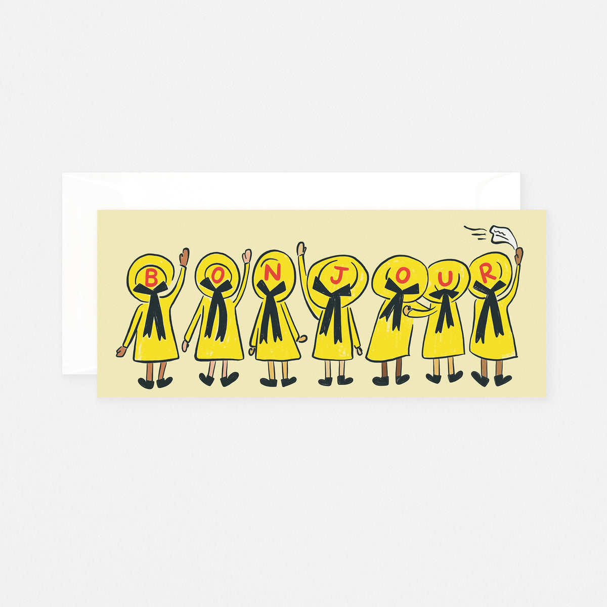 Courage Card Co. Bonjour Greeting Card