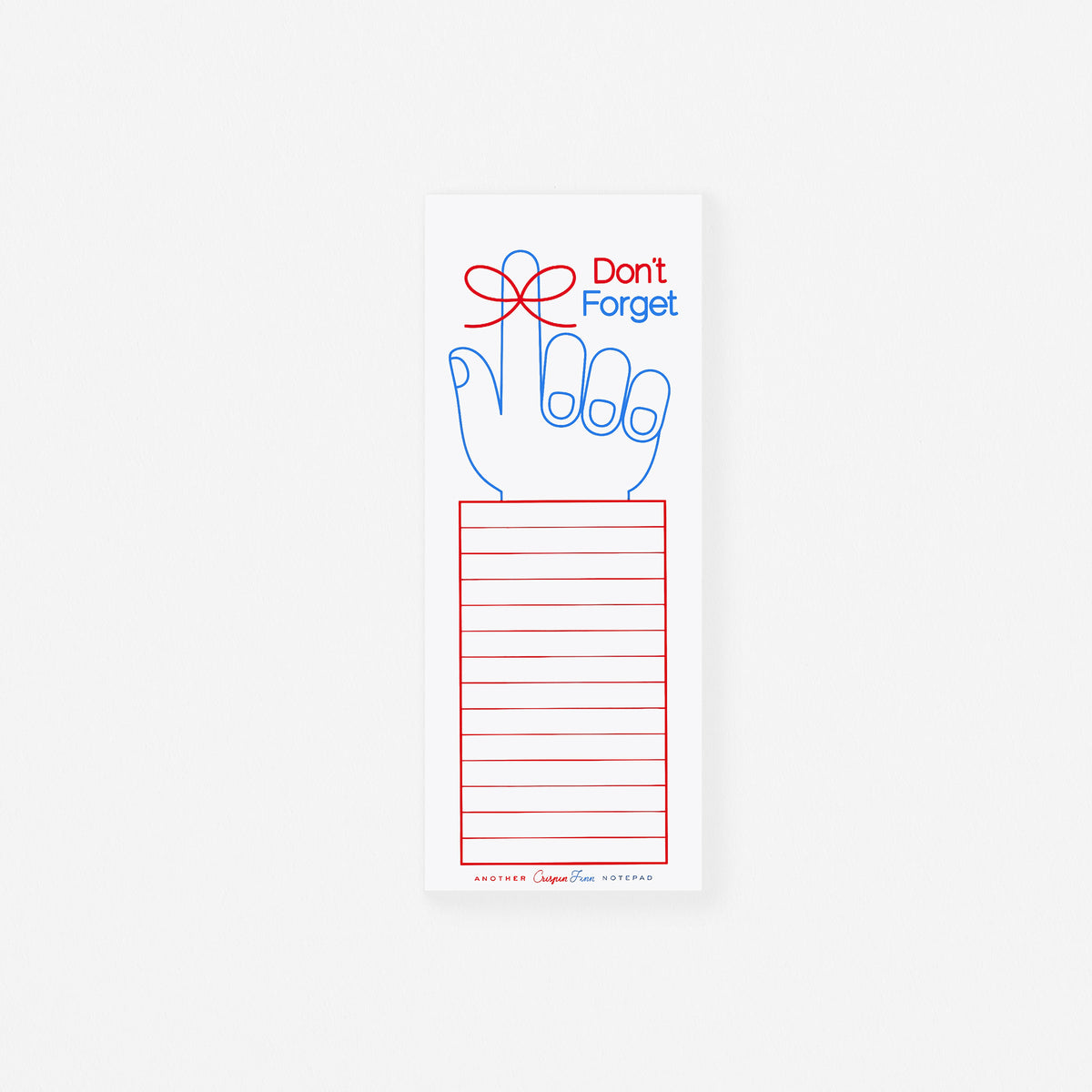 Crispin Finn Don't Forget Notepad