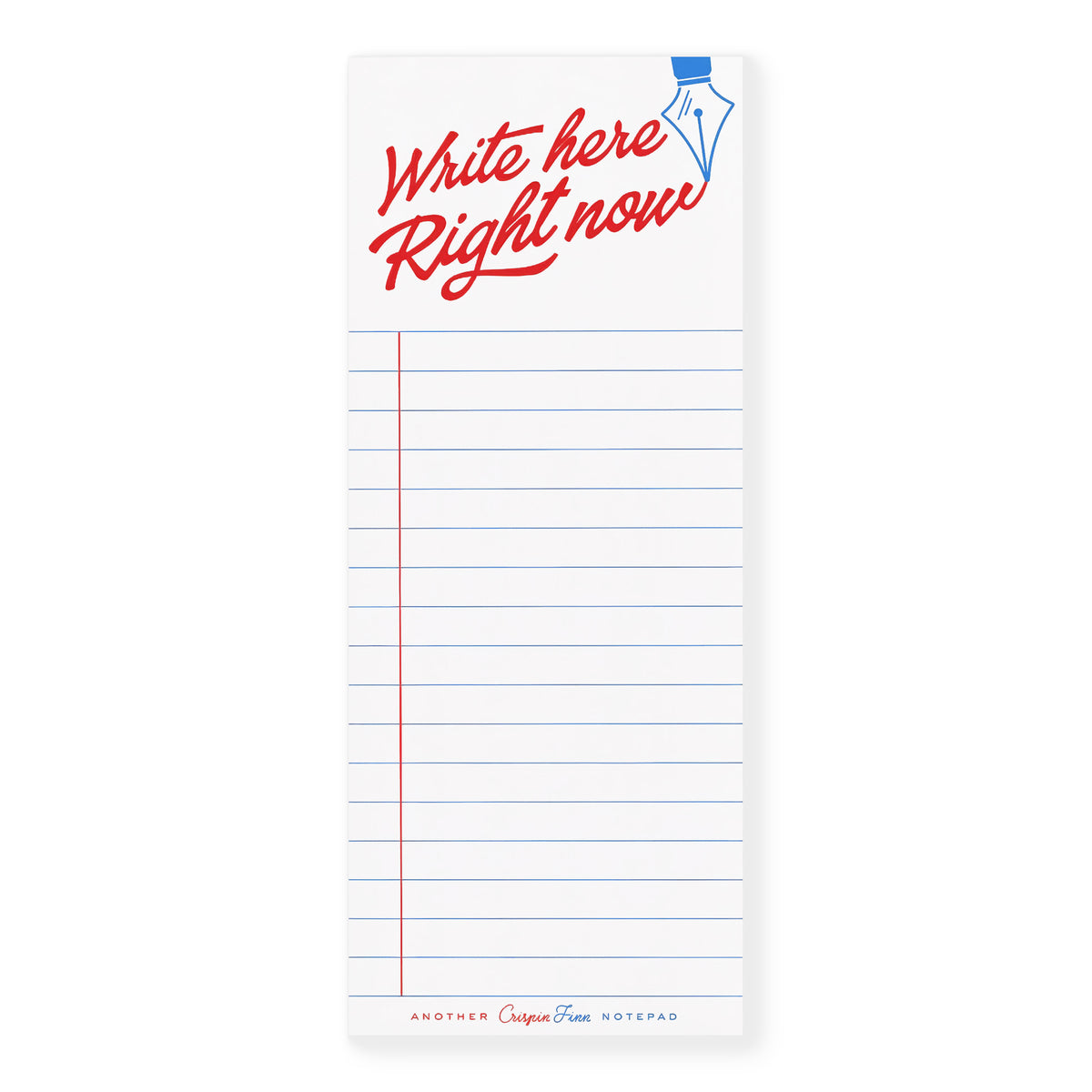 Crispin Finn Write Here Right Now Notepad