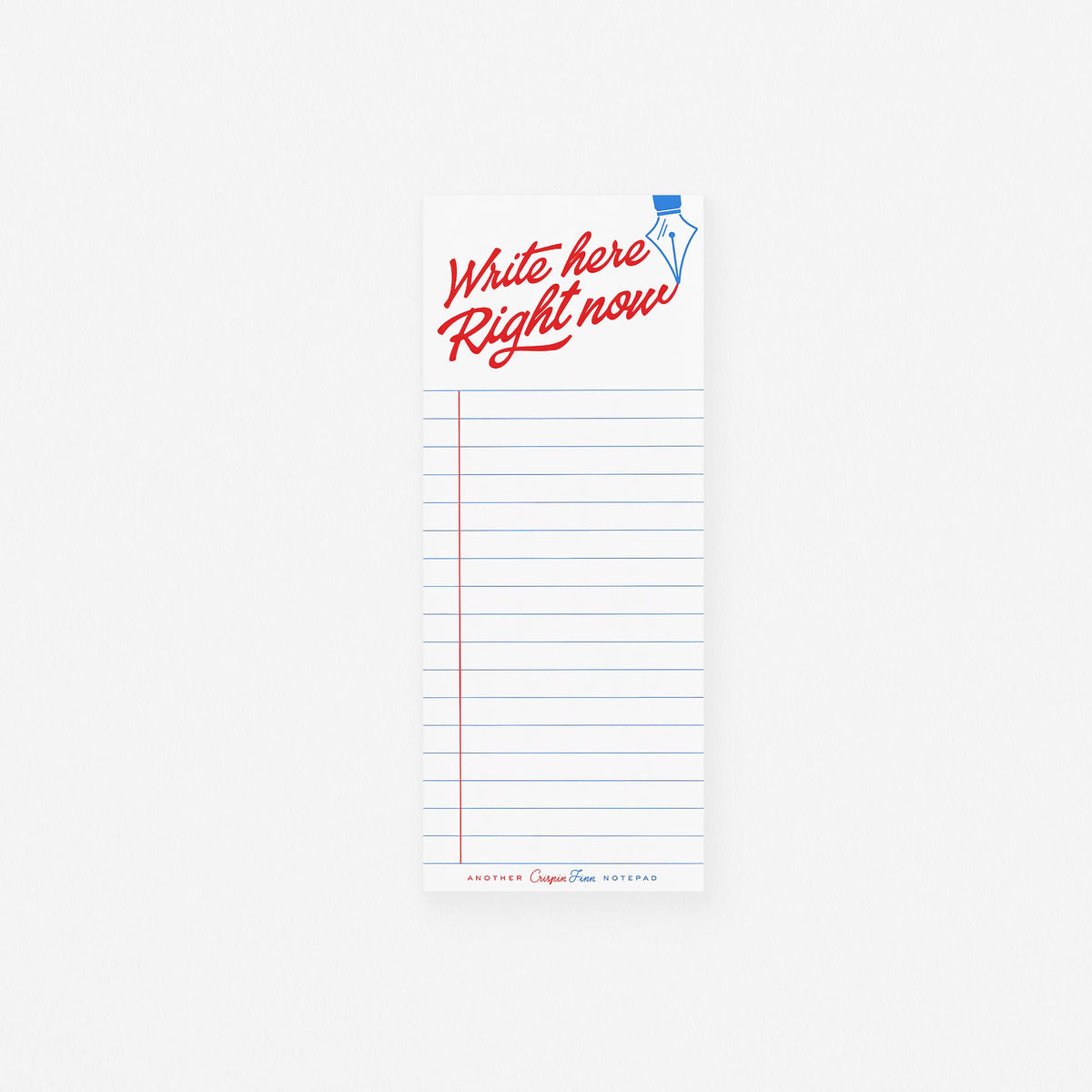 Crispin Finn Write Here Right Now Notepad