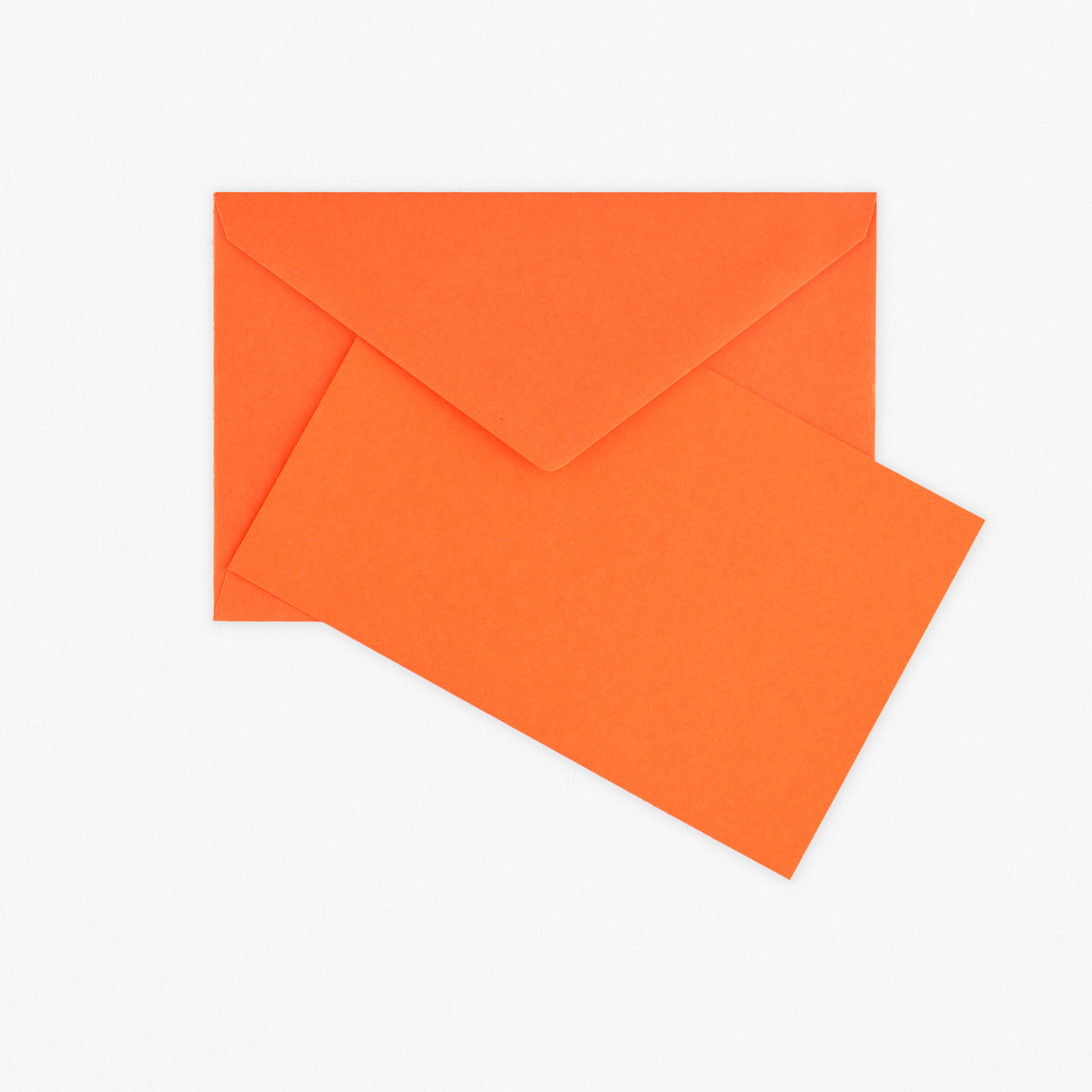 Original Crown Mill Color Vellum Flat Note Cards Boxed | 6 Colors Orange