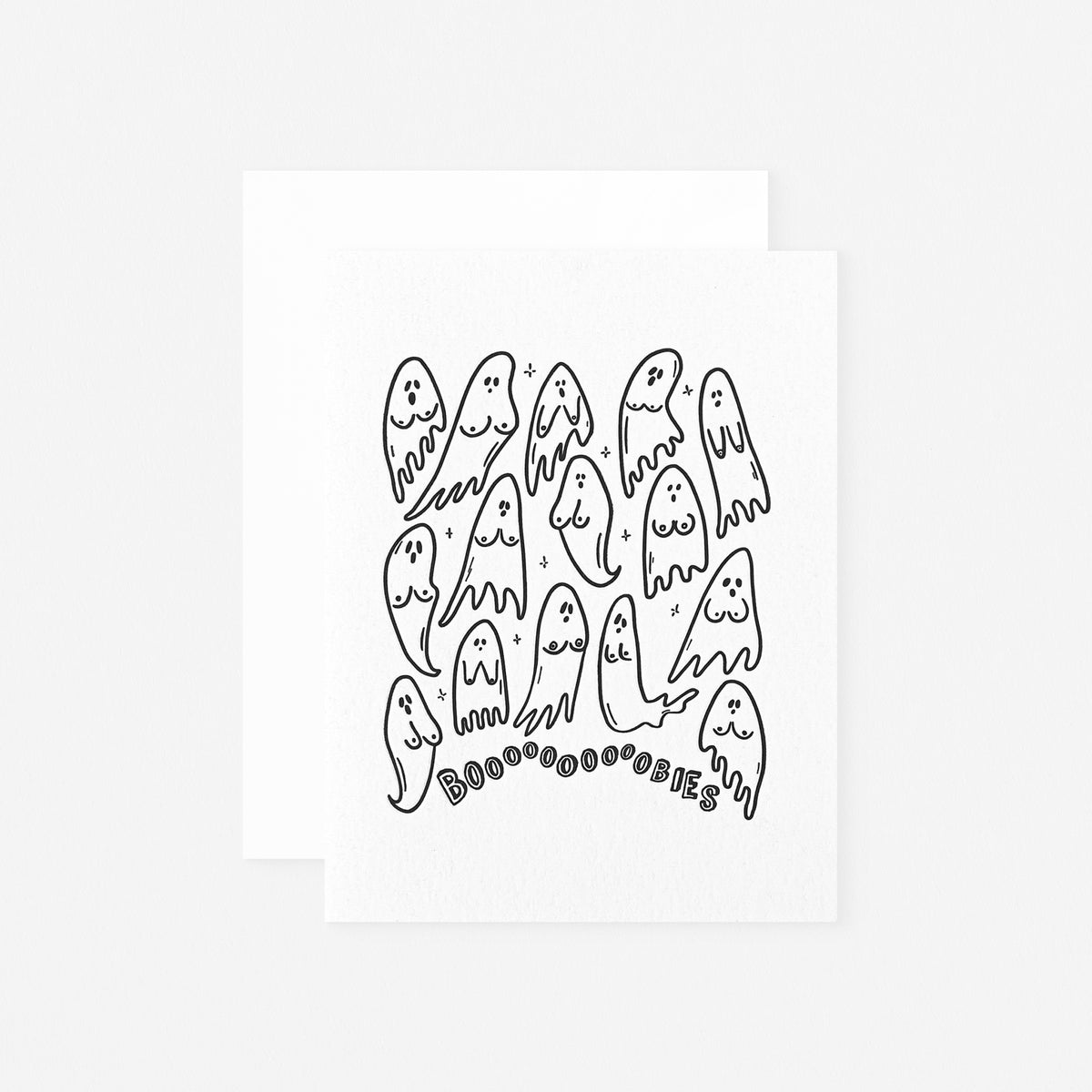 Dahlia Press Boooooobies Halloween Card 