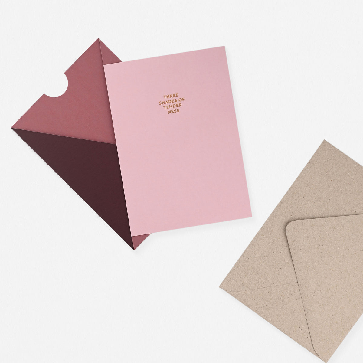 Dear Beni Three Shades Of Tenderness Pocket Greeting Card 