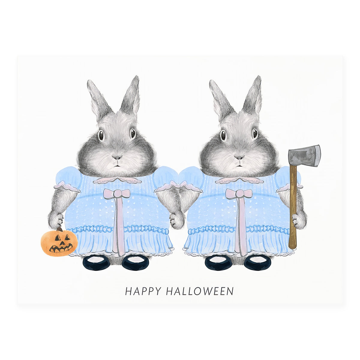 Dear Hancock The Shining Bunnies Halloween Card
