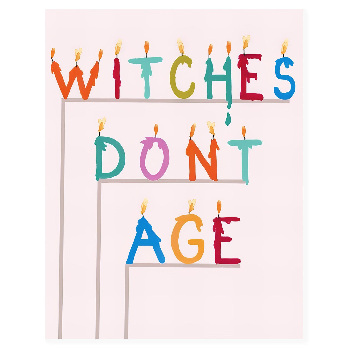Dear Hancock Witches Don't Age Greeting Card 