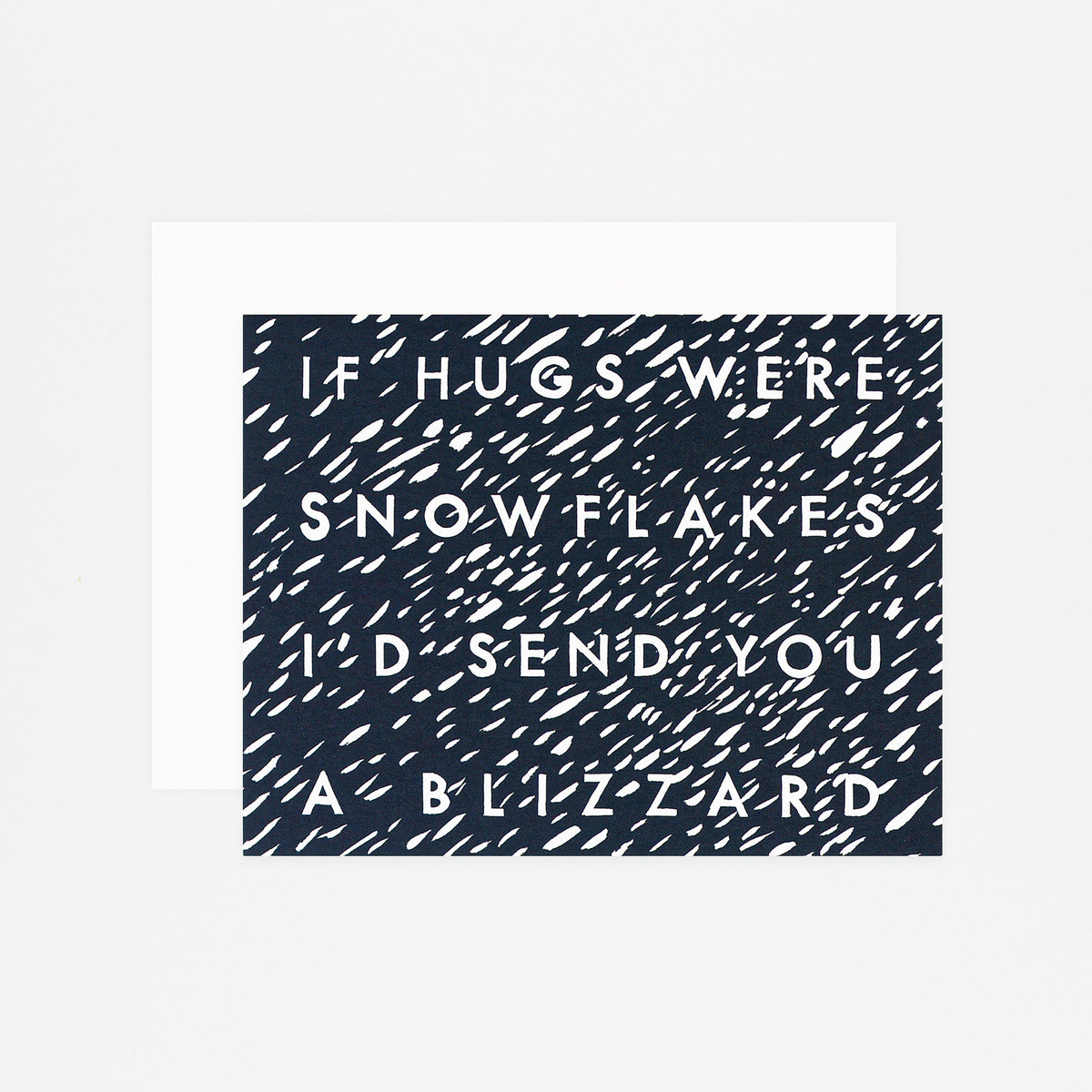Dear Hancock If Hugs Were Snowflakes Holiday Card 