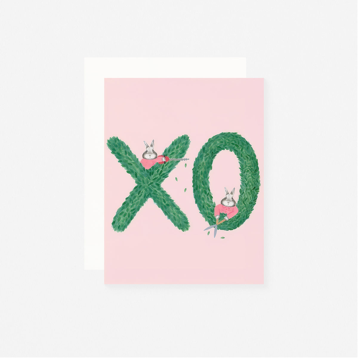 Dear Hancock XO Bunny Gardeners Greeting Card