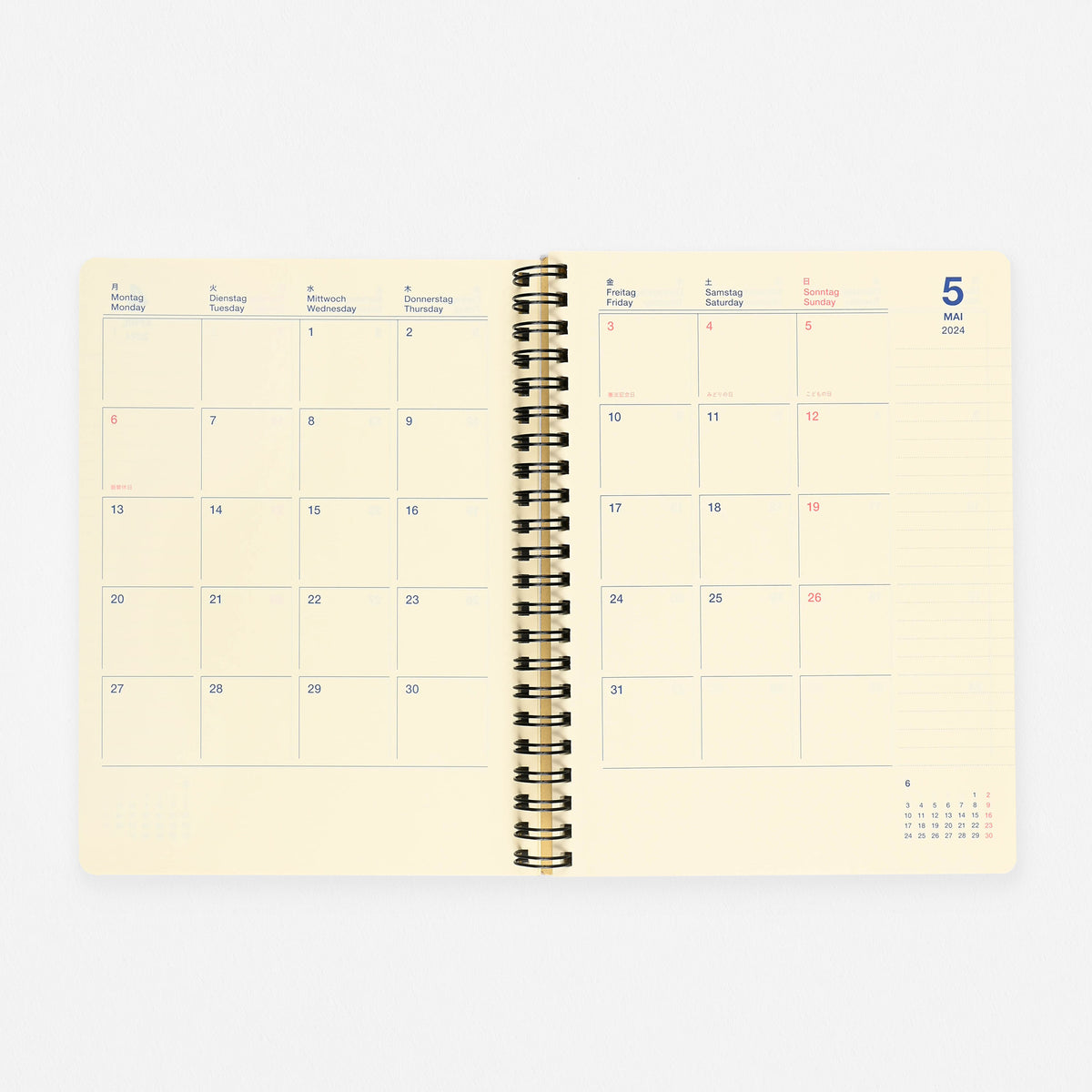 Delfonics Rollbahn 2024 Monthly Planner Hologram | Medium, Large Or A5 