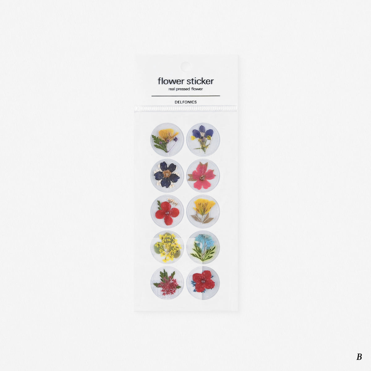 Delfonics Real Pressed Flower Stickers | Style A Or B