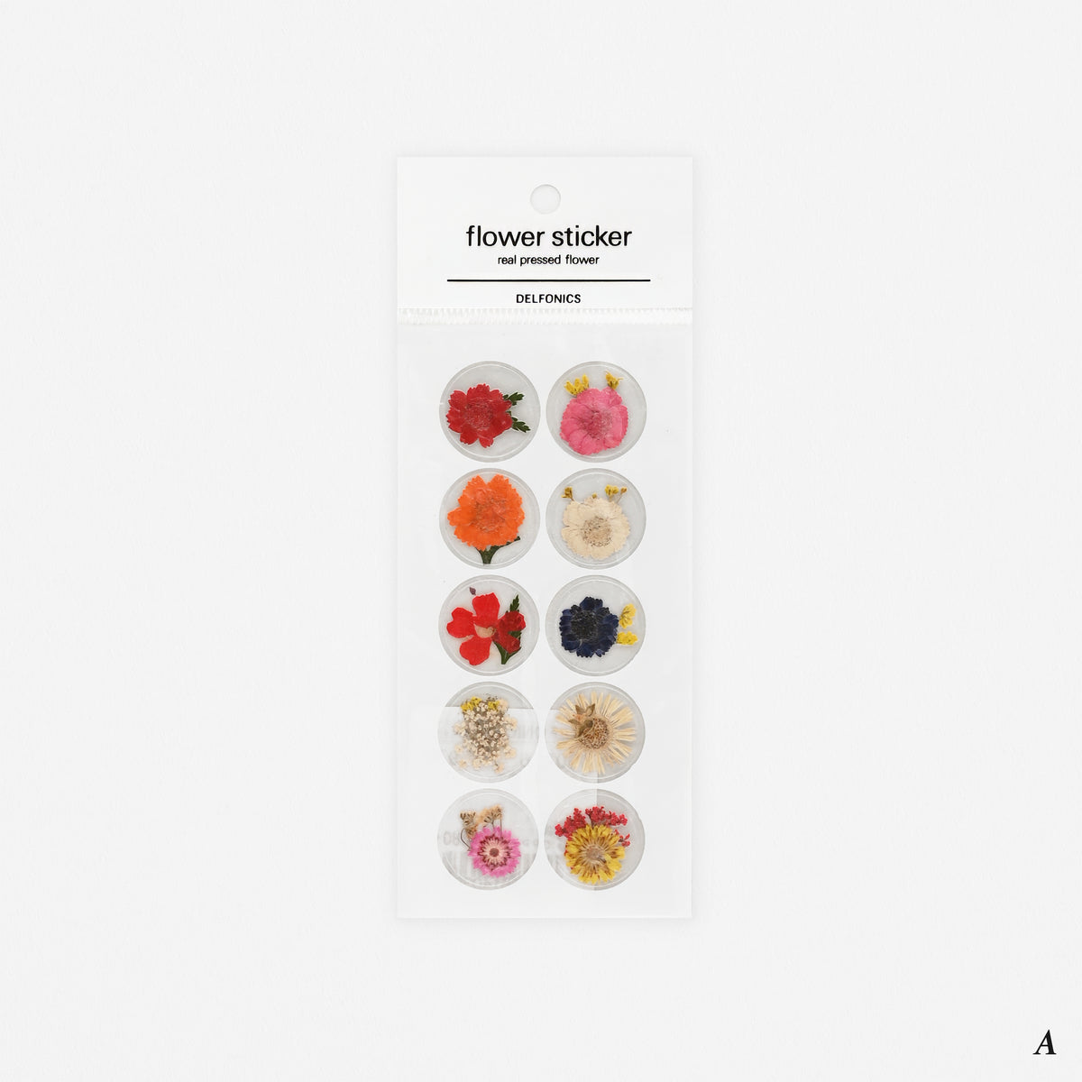 Delfonics Real Pressed Flower Stickers | Style A Or B