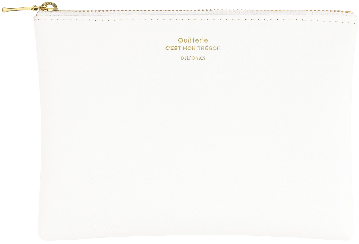 Delfonics Quitterie Small Zip Pouch White