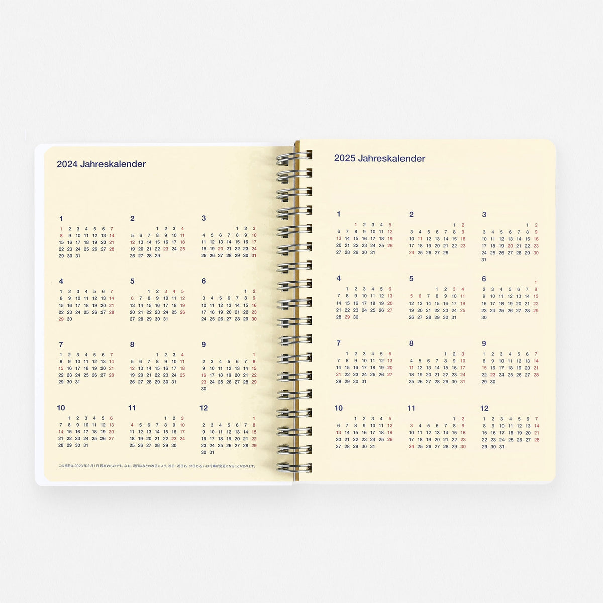 Delfonics Rollbahn 2024 Monthly Planner Leblanc Light Blue | Medium Or Large 