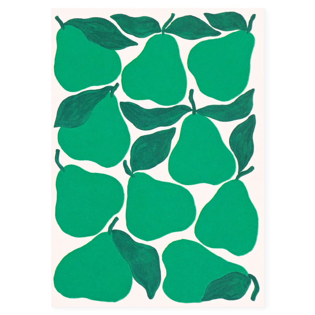 Evermade Green Pears Greeting Card 