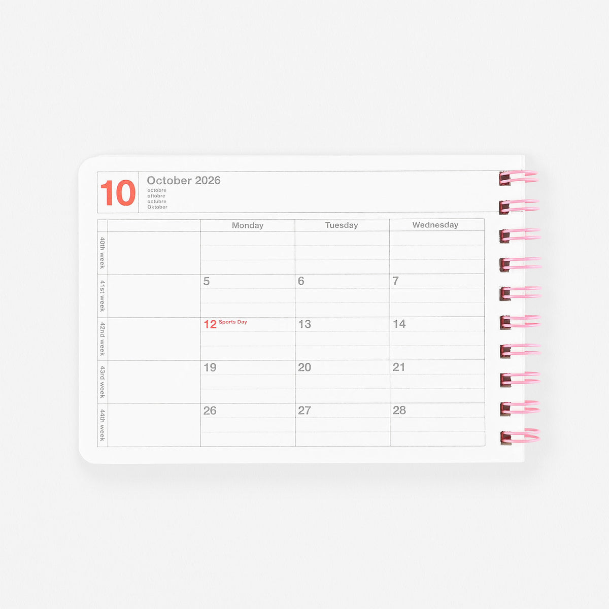 MARK'S Inc. 2026 Mini Monthly Planner
