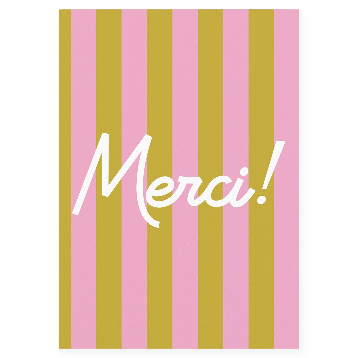 Fin Studio Merci Stripes Thank You Card