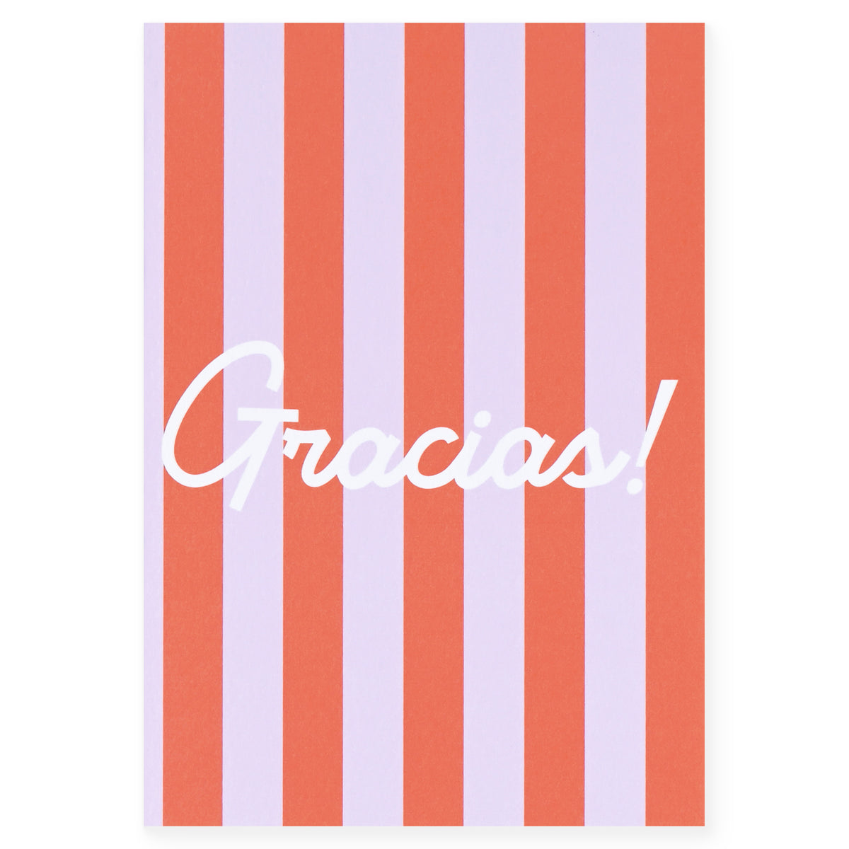 Fin Studio Gracias Stripes Thank You Card