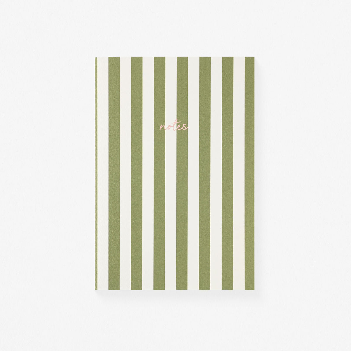 Fin Studio Fin Studio Striped Notebook | 9 Colors Olive Green