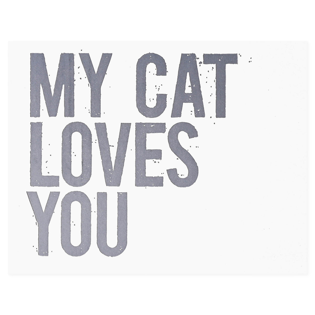 Fugu Fugu My Cat Loves You Greeting Card 