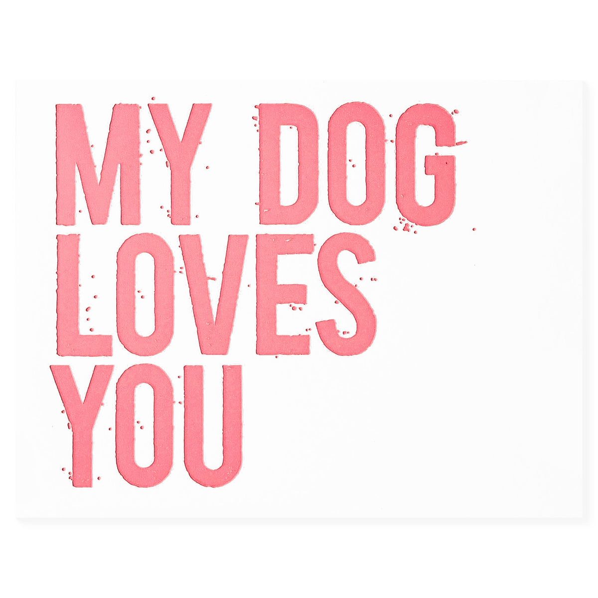 Fugu Fugu My Dog Loves You Greeting Card 