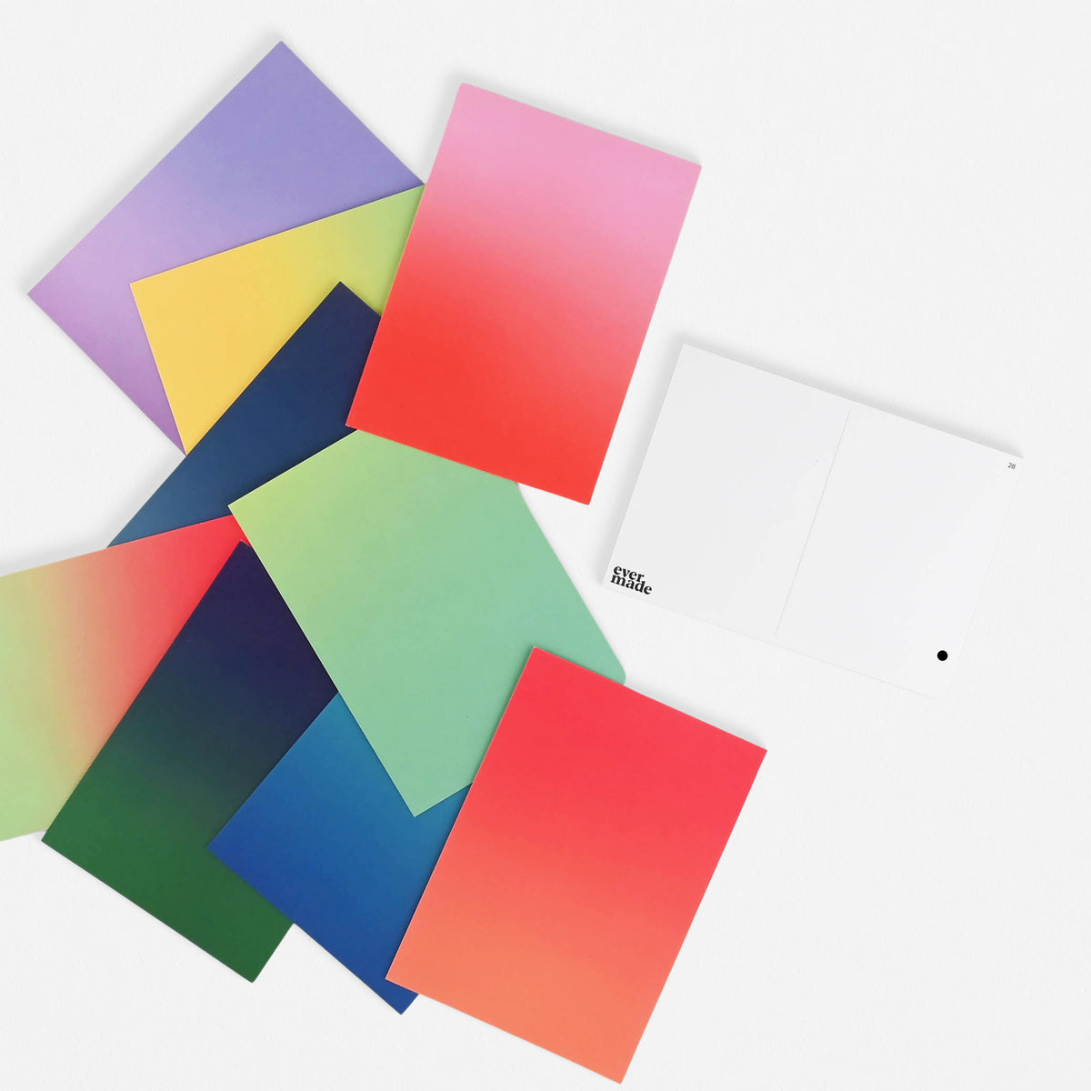 Evermade Gradient Postcard Set 