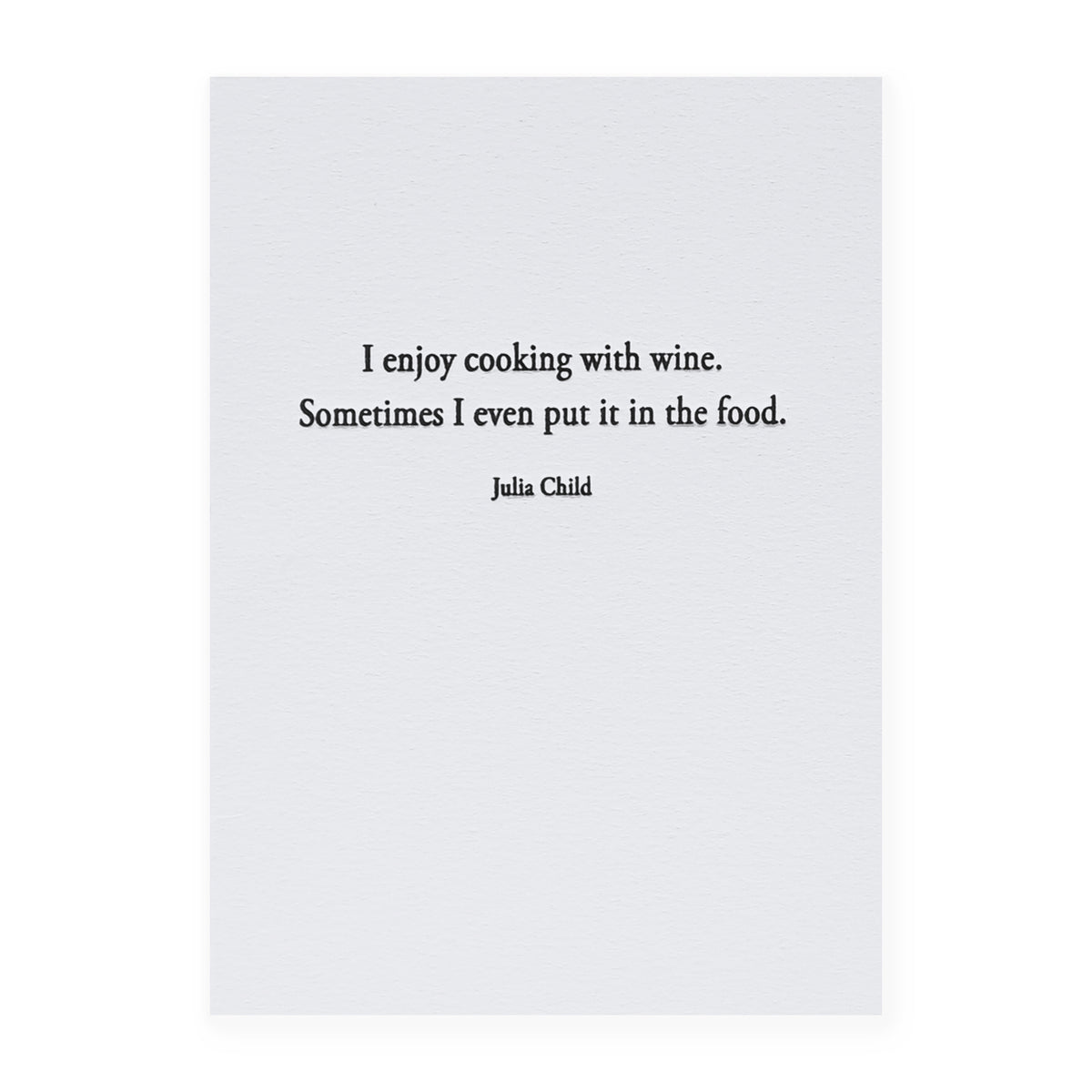 Hat Wig Glove Cooking Julia Child Greeting Card