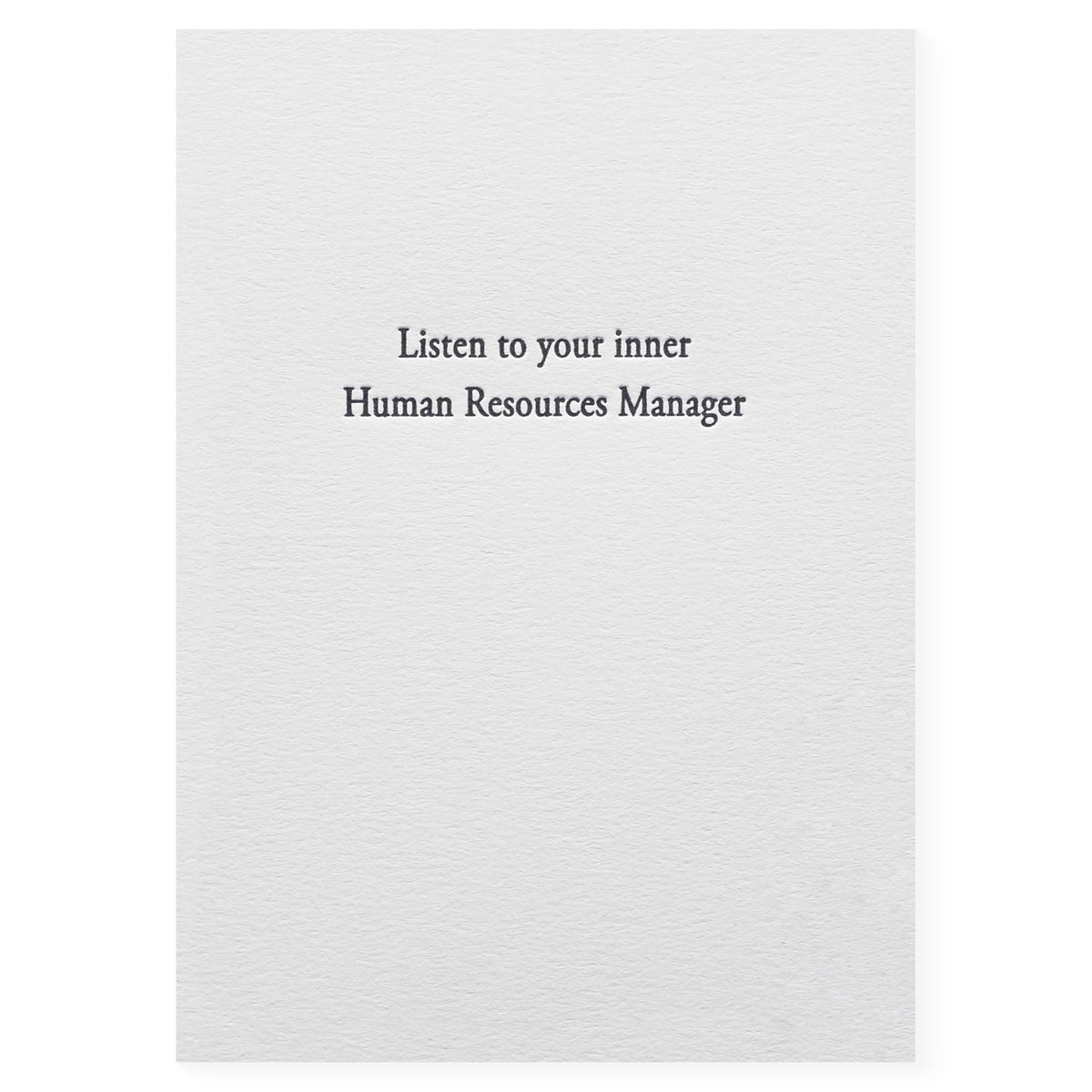 Hat Wig Glove Inner Human Resources Manager Greeting Card 