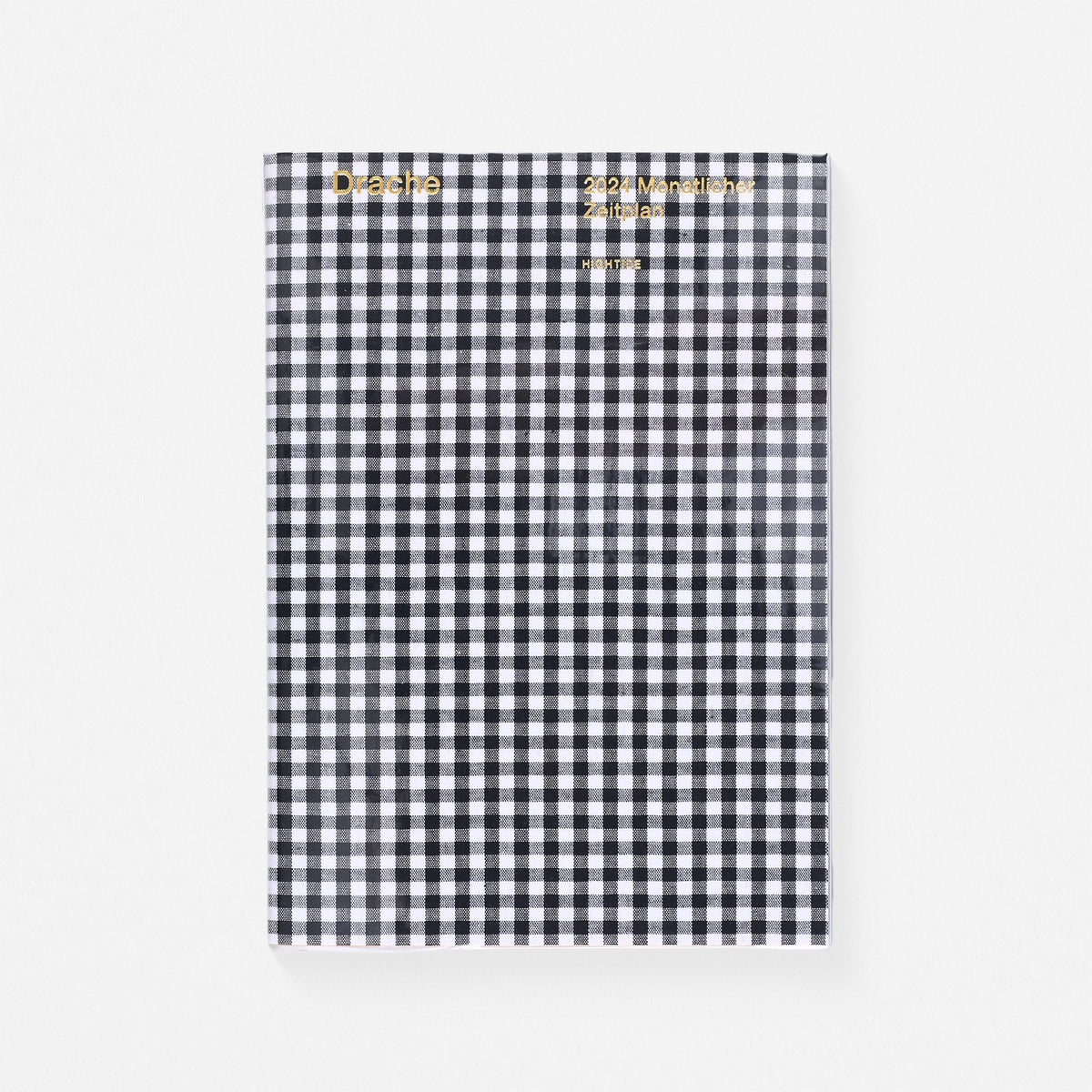 Hightide Papillon Monthly Planner Gingham Black B6 