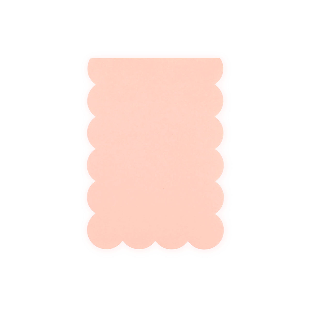 Idlewild Co. Scalloped Shaped Notepad | Peach + Persimmon Edge