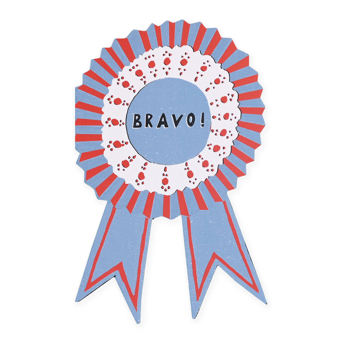Isatopia Bravo Medallion Die-Cut Greeting Card