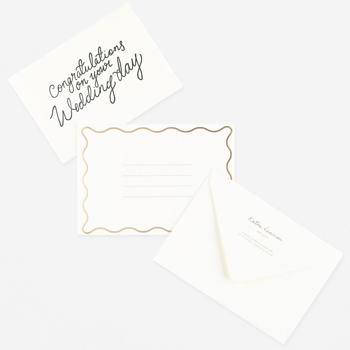 Katie Leamon Congratulations On Your Wedding Day Greeting Card
