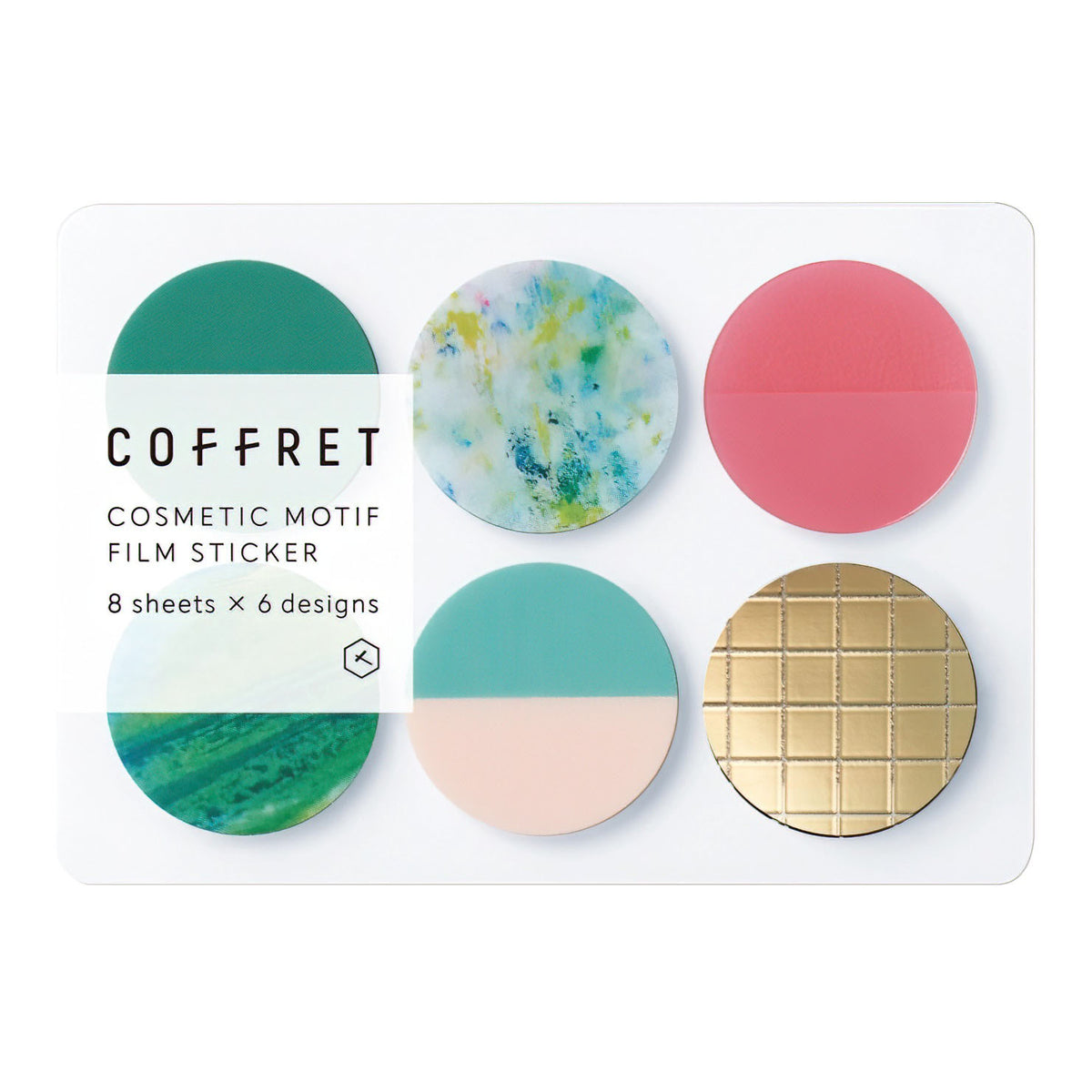 King Jim Coffret Film Stickers Circle | Two Color Palettes Forest Green