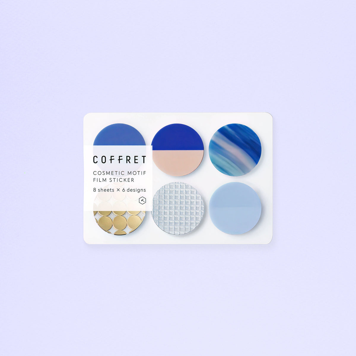 King Jim Coffret Film Stickers Circle | Two Color Palettes Horizon Blue