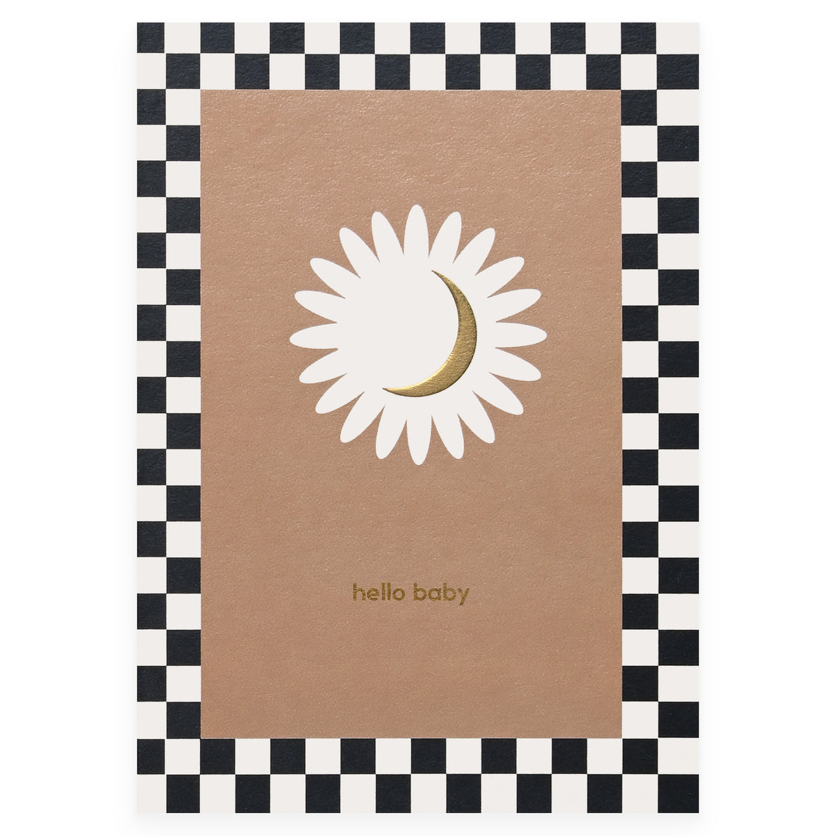 Kinshipped Hello Baby Moon Greeting Card 